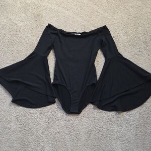 Susana Monaco Elegant Black Bodysuit